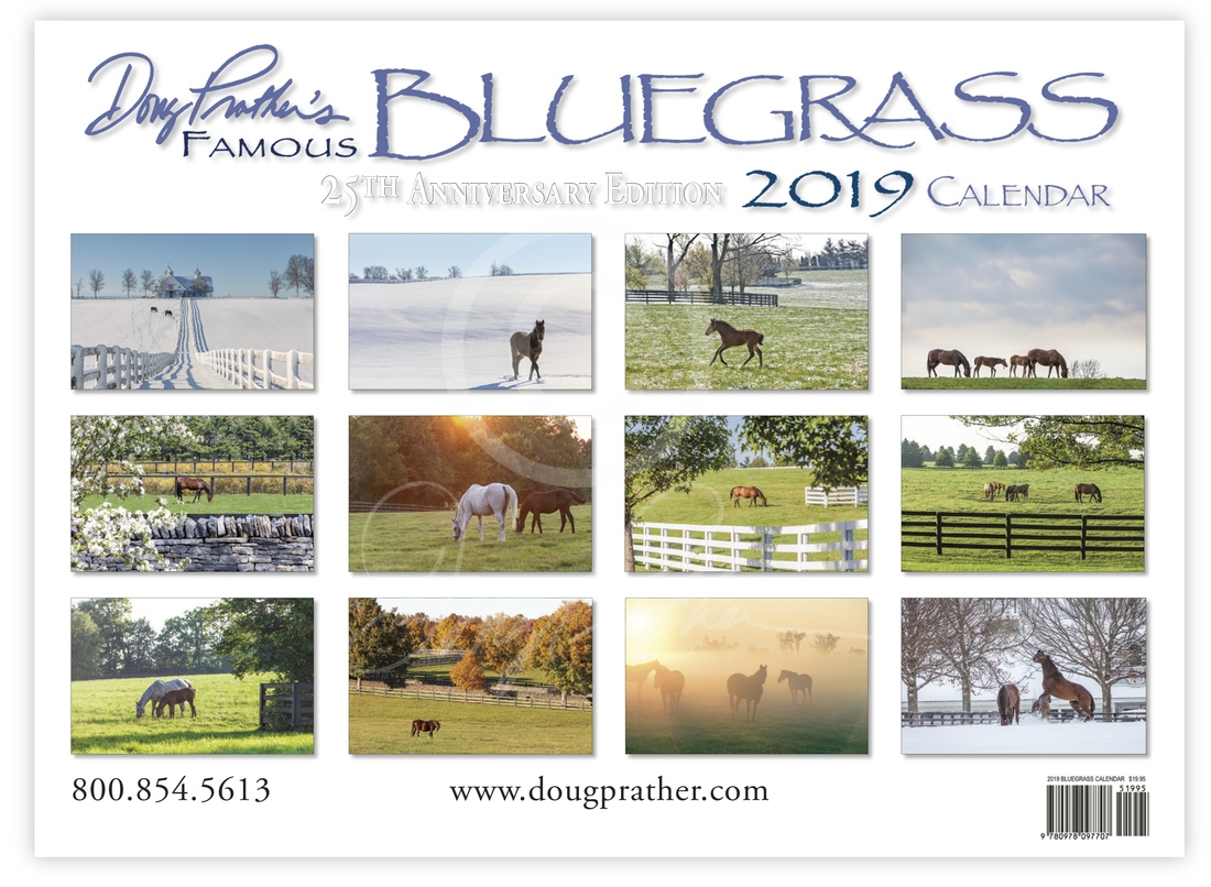 2019 Doug Prather Famous Bluegrass Calendar, 25th Anniversary Edition